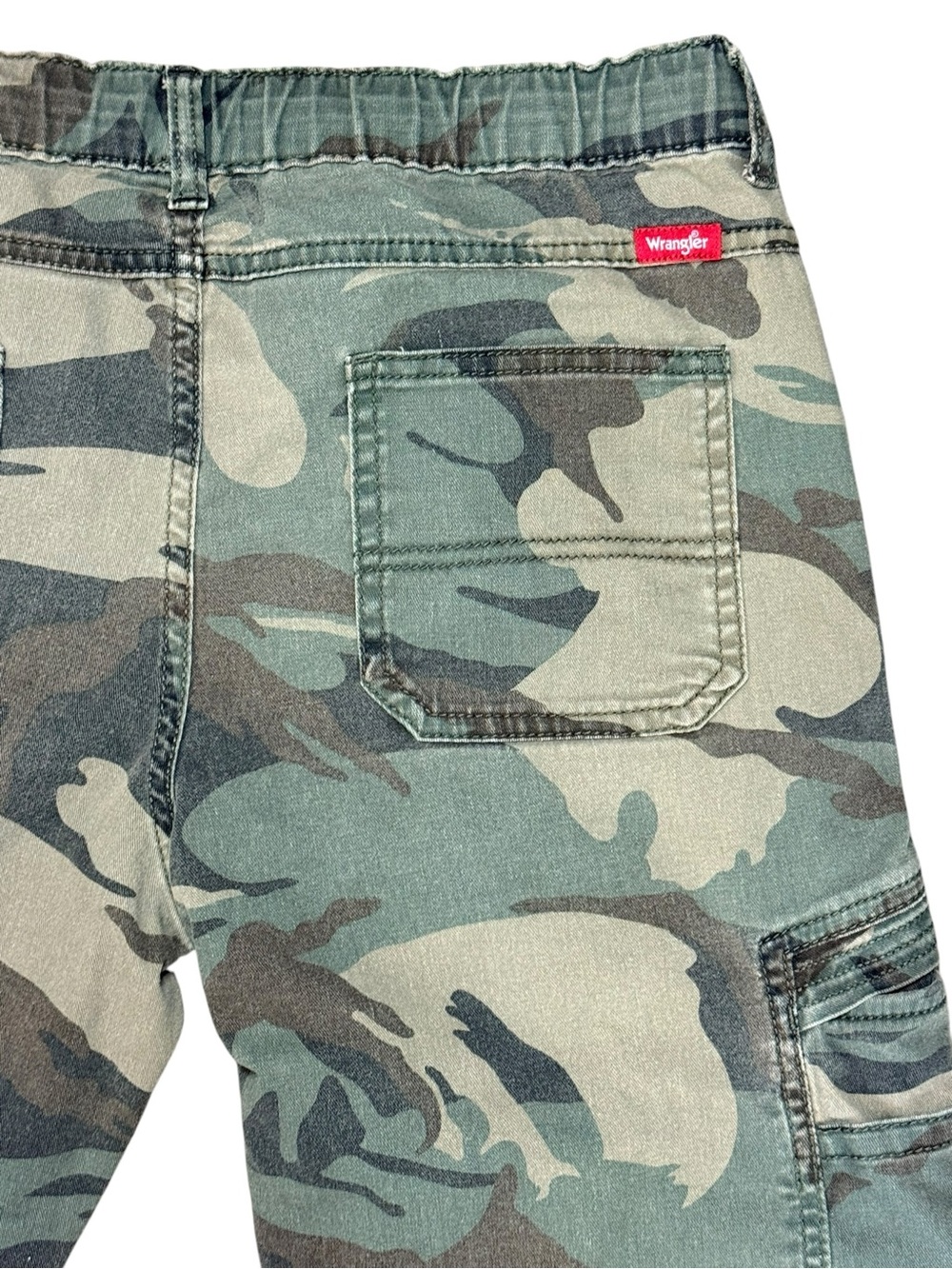 Wrangler Camo Cargo Jogger Pants Boys 12 Husky Fits Women’s XS/S - Picture 10 of 13
